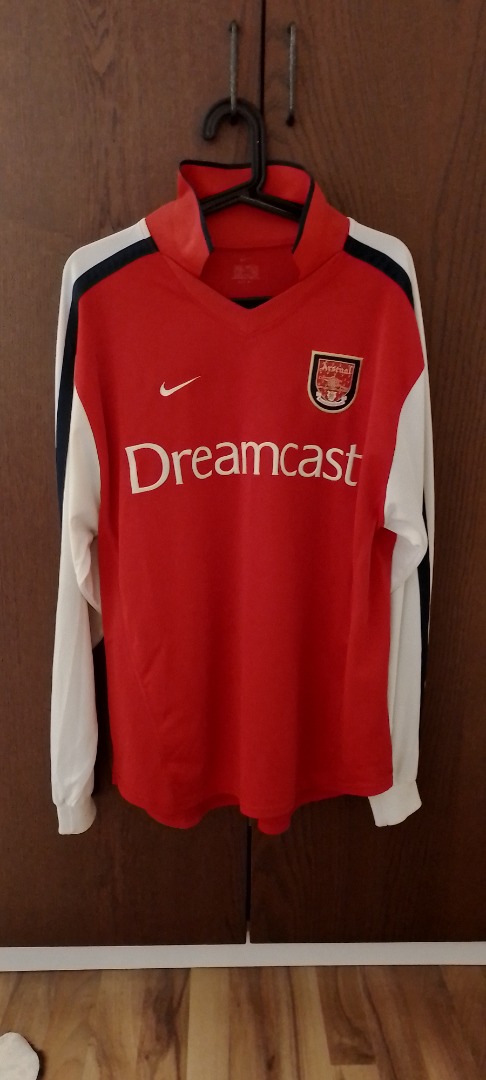 り*様 00s Arsenal’s Uniform dreamcast Arsenal 2000 2001 L Home L/S Football Shirt Jersey Vintage