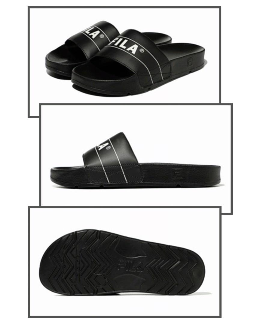White fila slippers top