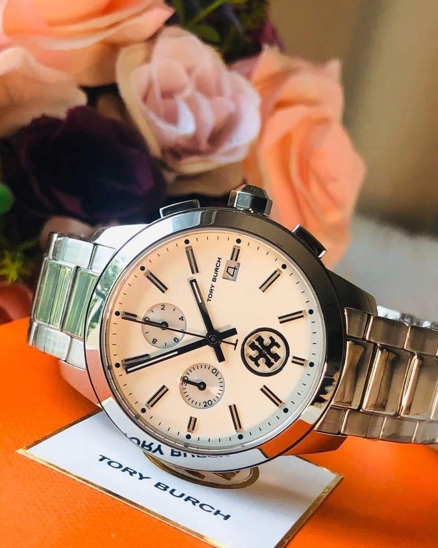 Authentic Tory Burch Collins Watch - Silver, Women's Fashion, Watches &  Accessories, Watches on Carousell