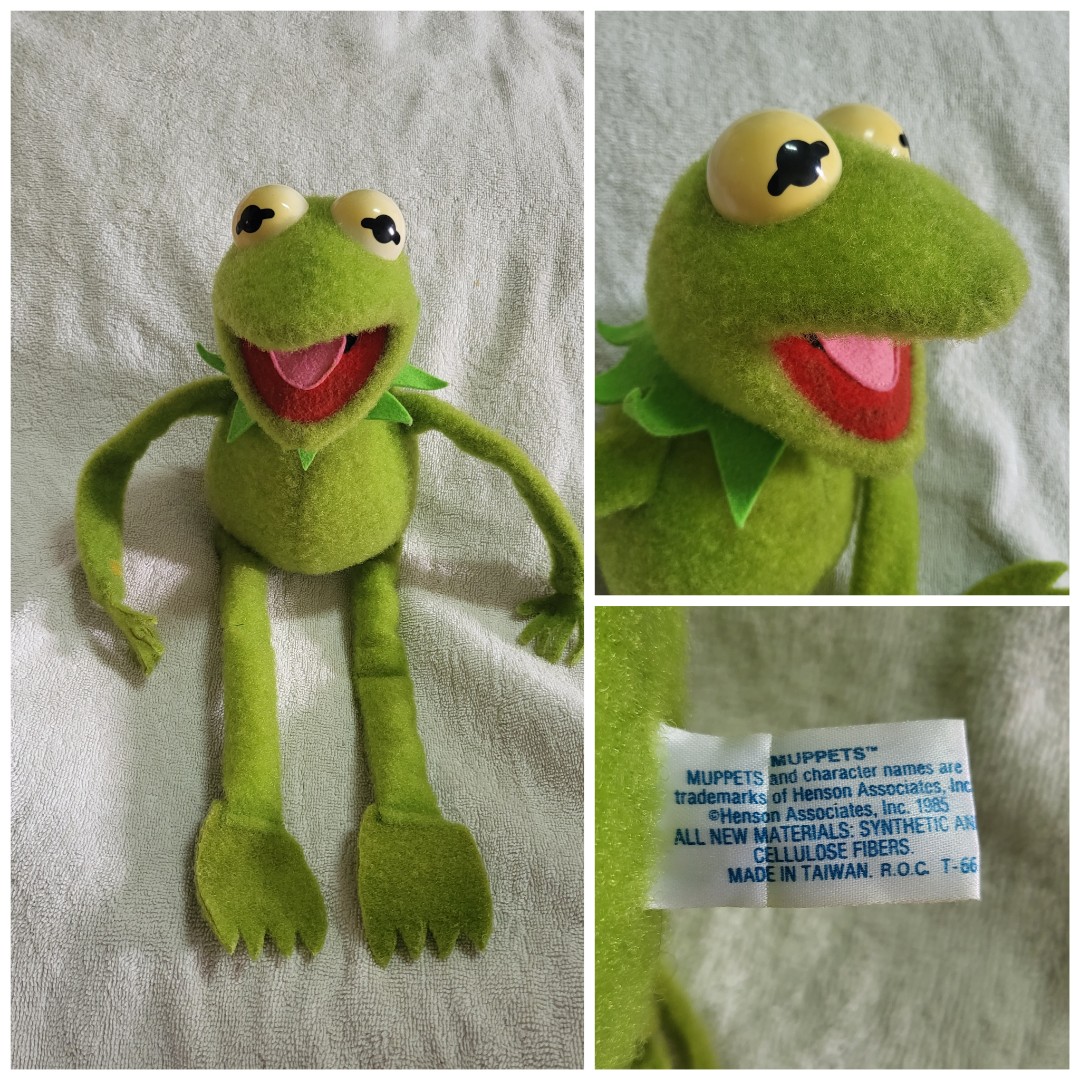 Authentic Vintage Hasbro Jim Henson Muppets Kermit The Frog Plush Toy,  Hobbies & Toys, Toys & Games on Carousell