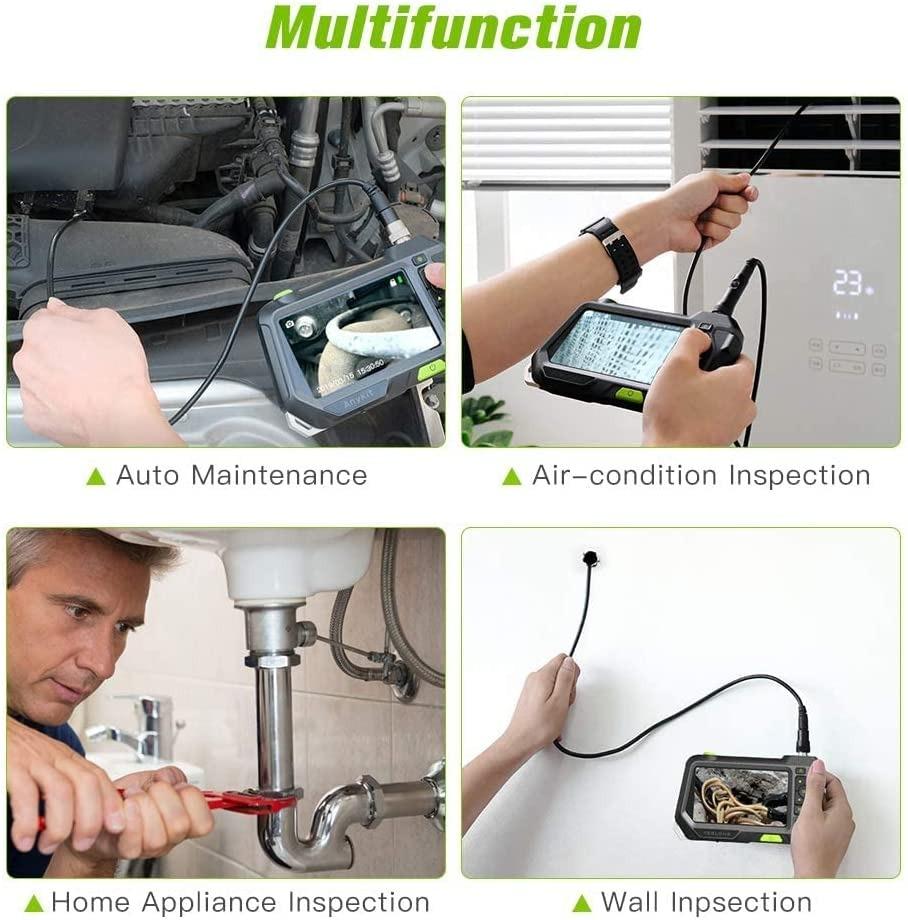 Autofocus Endoscope with 5" Monitor, Teslong NTS500 Auto Focus Industrial Borescope Inspection