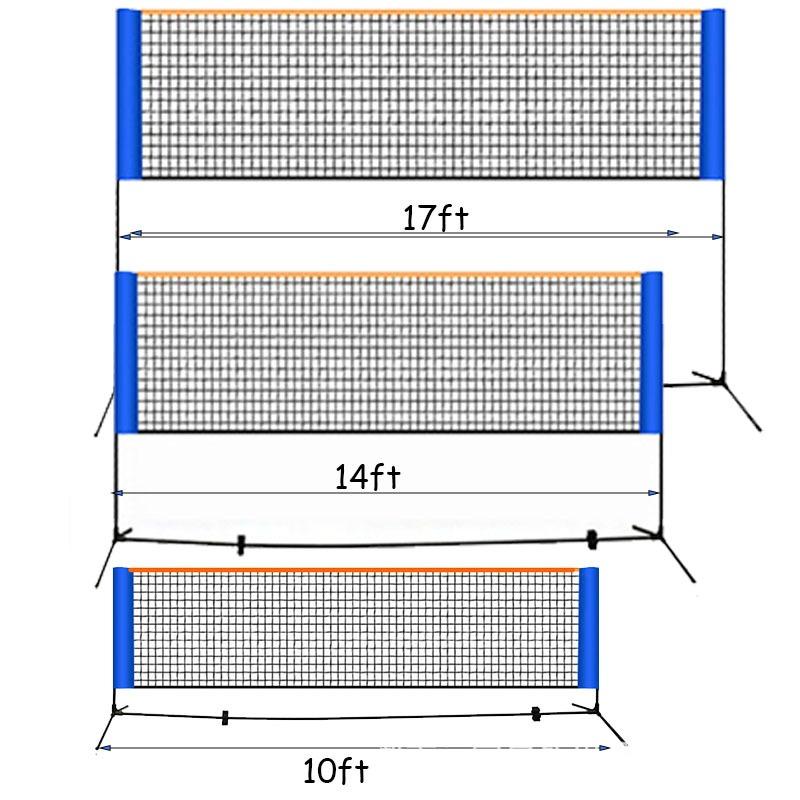 Badminton Pickleball Net Height Adjustable Portable Net for Junior