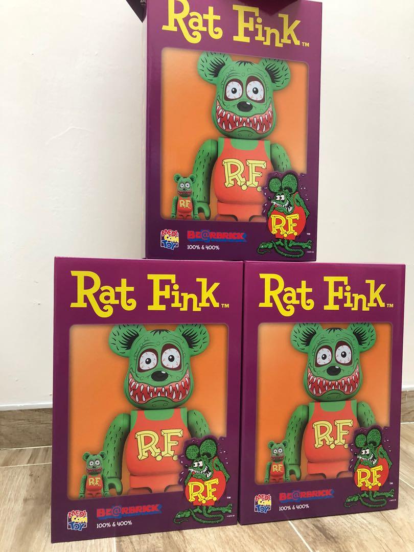 全新Bearbrick Rat Fink 100% & 400%, 興趣及遊戲, 玩具& 遊戲類