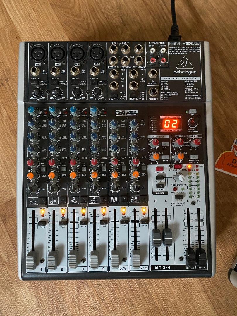 Behringer XENYX X1204USB Mixer, 音響器材, 其他音響配件及設備 Carousell