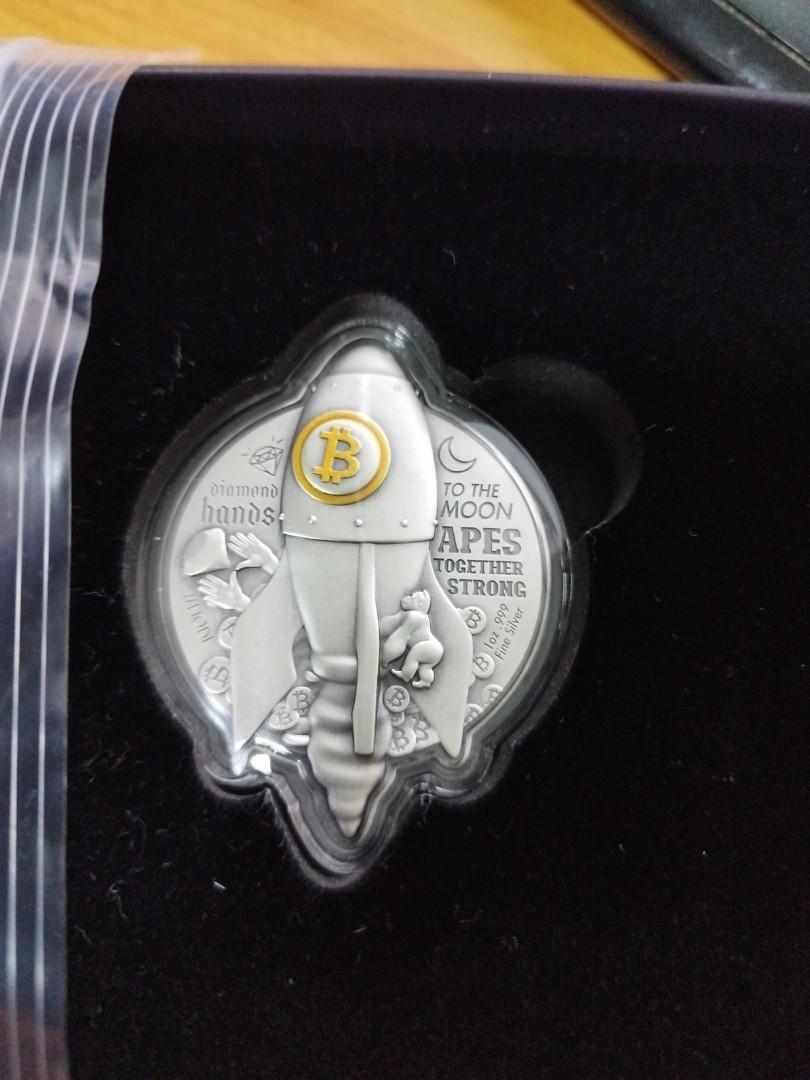 Bitcoin pure silver coin, Hobbies & Toys, Memorabilia & Collectibles,  Vintage Collectibles on Carousell