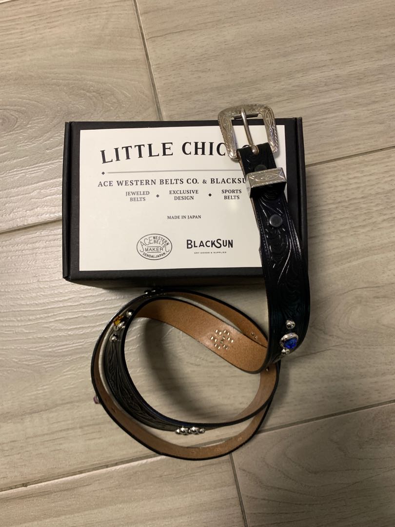 BlackSun X ACE Western Belts LITTLE CHICAGO BELT, 男裝, 手錶及配件