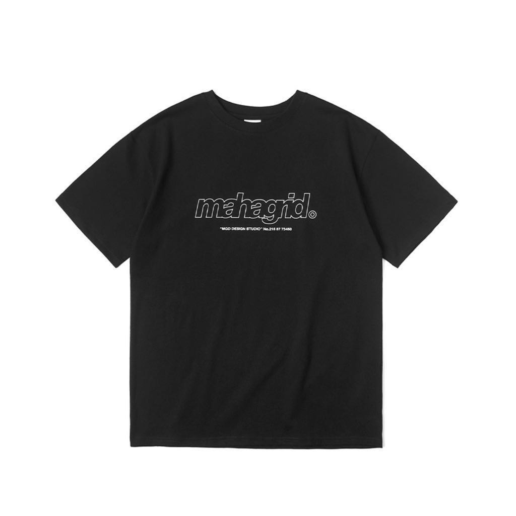 bnwt Stray kids x Mahagrid black tshirt size M, Men's Fashion, Tops