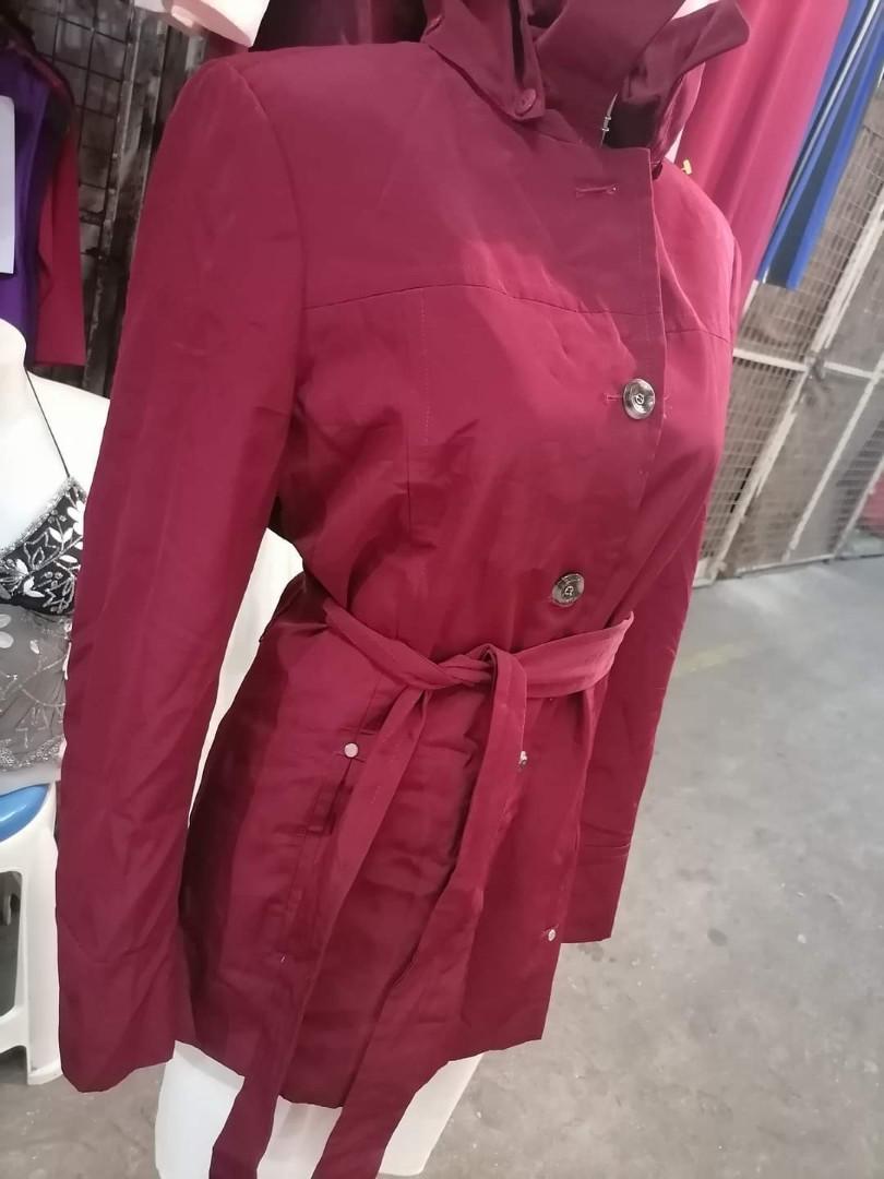 Calvin klein red trench coat online