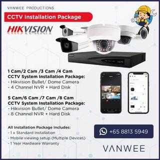 CCTV Security Camera System Installation Packages for Home & Offices