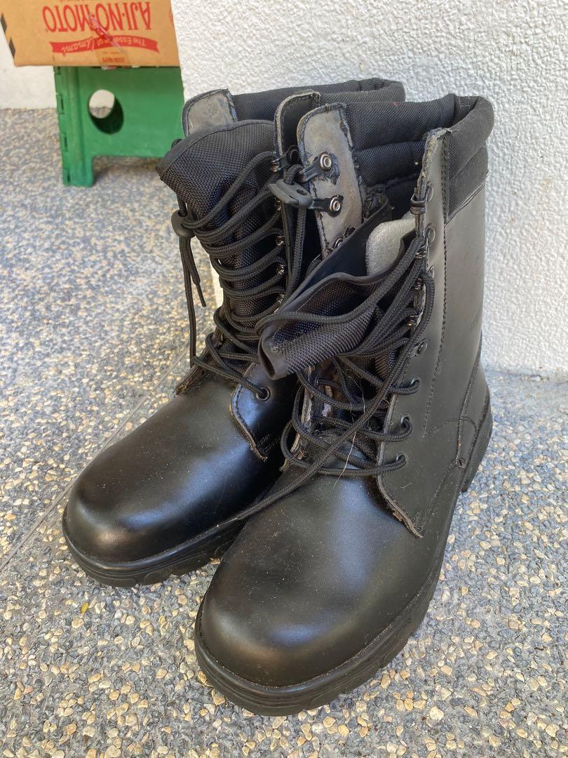 CHEAP WTS SCDF HIGH CUT HIKING WORKING TACTICAL COMBAT BOOTS COMFORT US 10