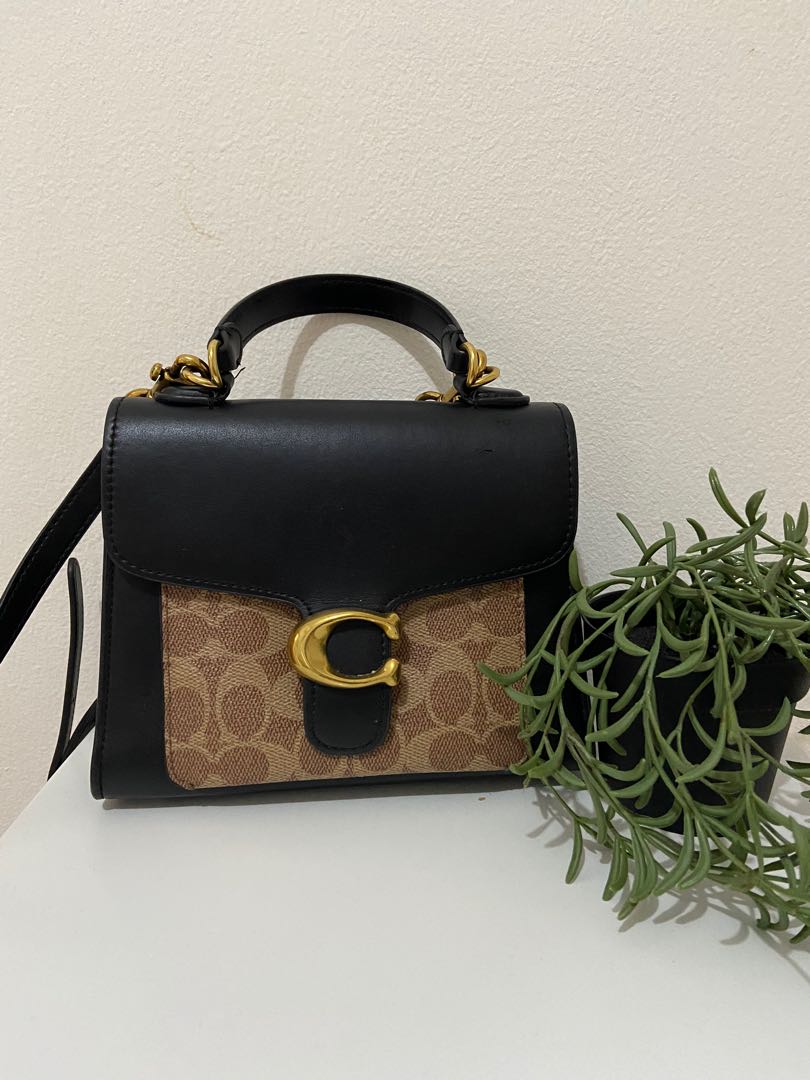 Coach tabby top handle, Barang Mewah, Tas & Dompet di Carousell