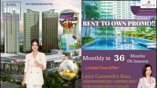 Condo for Sale in Quezon New Manila 1Bedroom Rent to Own No Downpayment