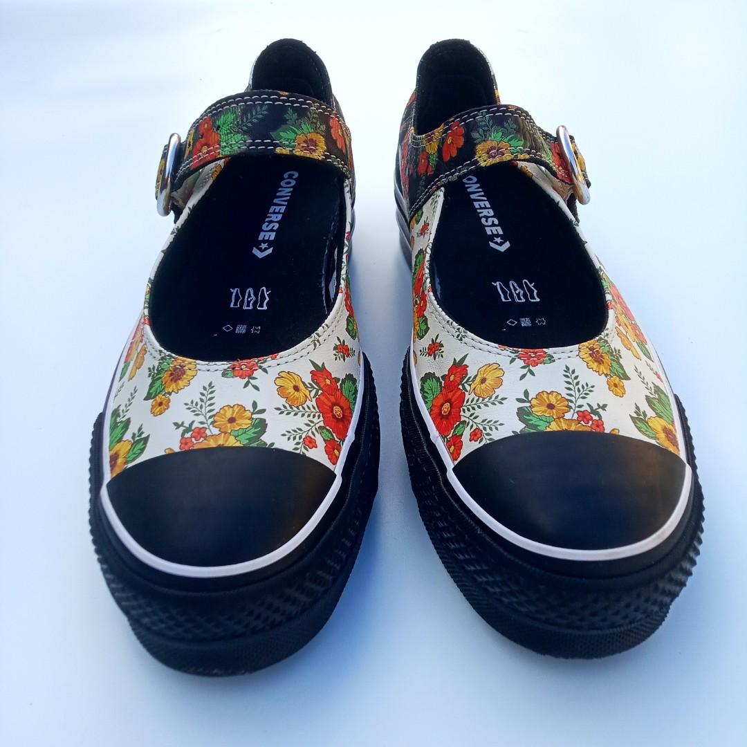 Converse mary jane floral shoes online