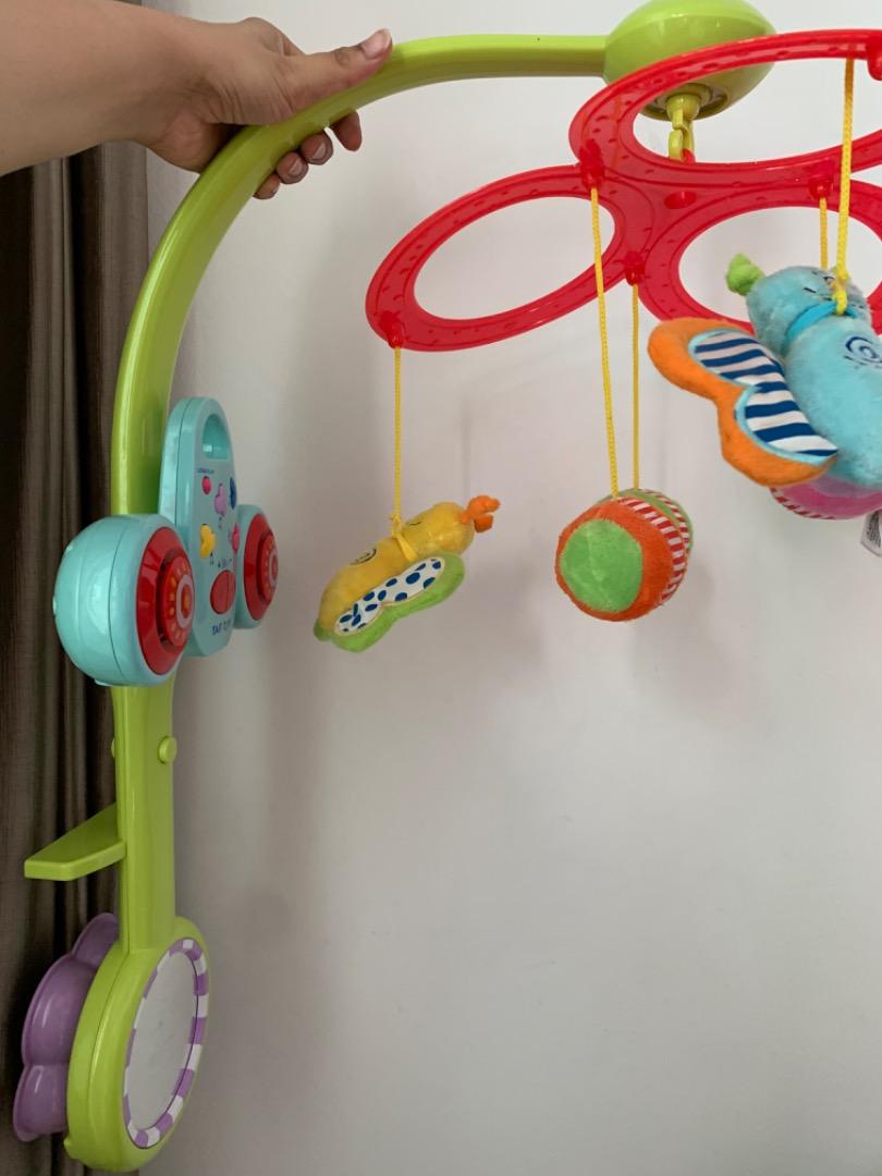 Cot / crib accessory. Plays soft music. Good to keep your infant