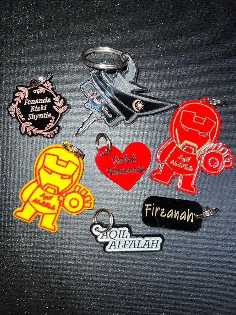 Customised number plate keychain store