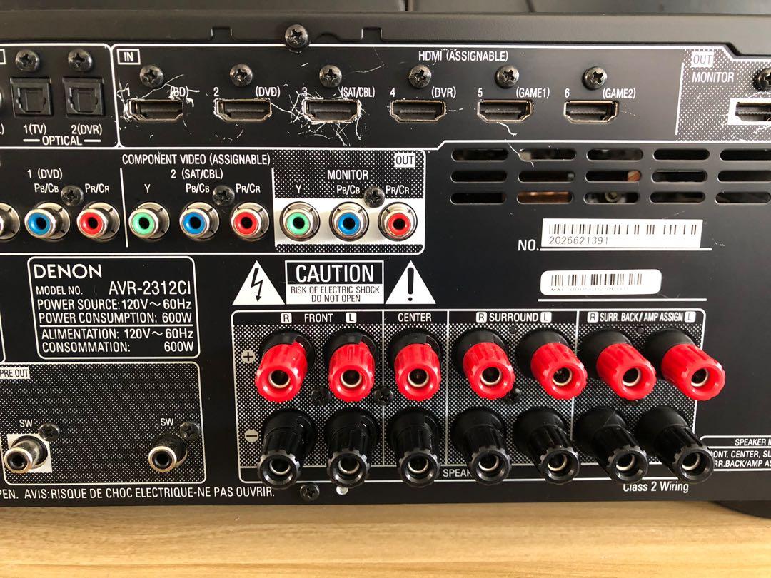Denon AVR2312CI Series Network Receiver 7.2 Channel HDMI