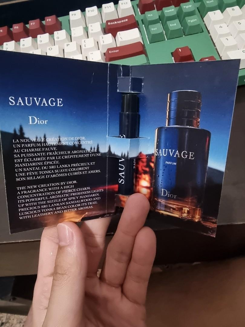 Vial dior sauvage clearance