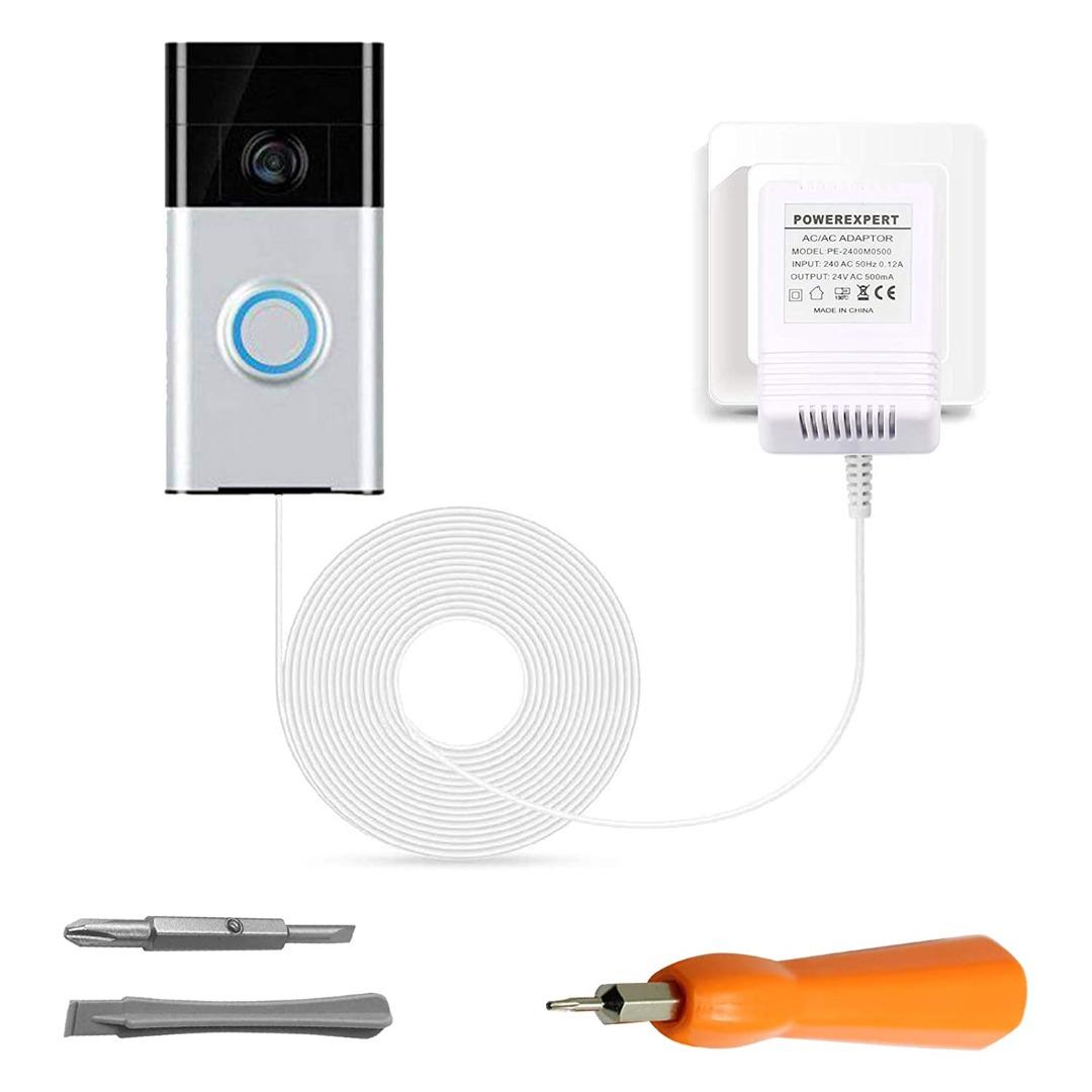 Doorbell Transformer, 24V/500mA Supply Power Adapter with Doorbell