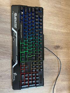 Dragon war GK-008 彩虹背光機械軸 電競鍵盤