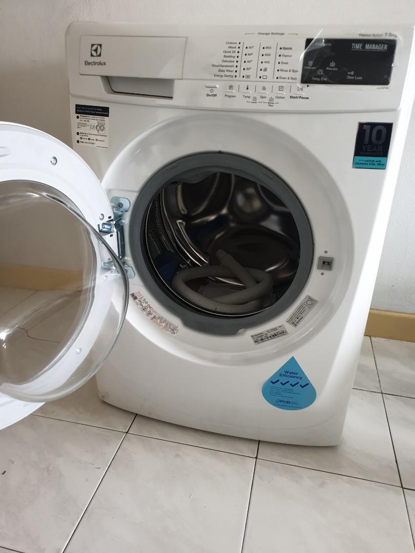 Electrolux 7.5kg Front Load Washer, TV & Home Appliances, Washing Machines and Dryers on Carousell