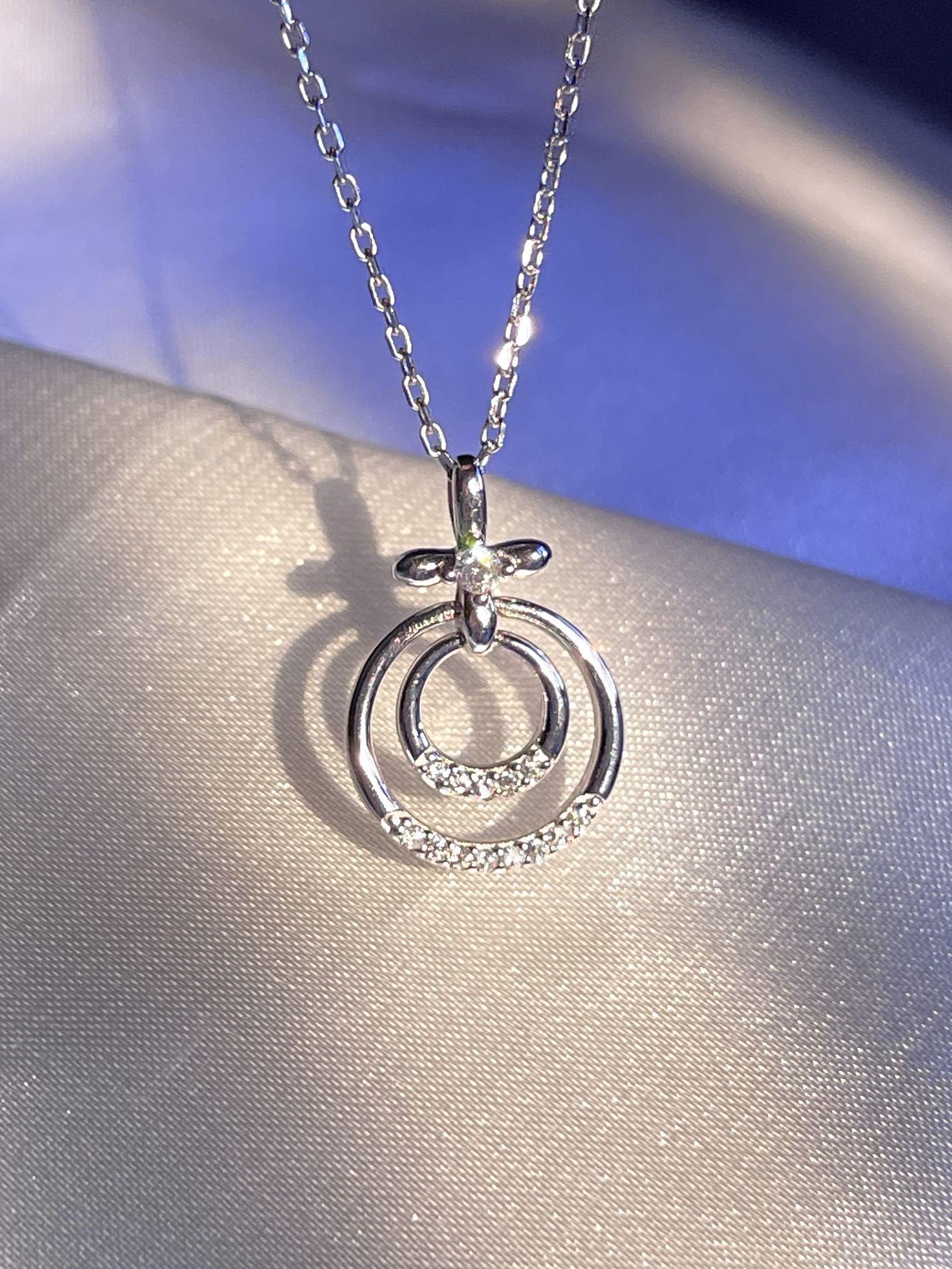 White gold necklace chain for her store