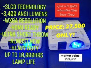 Epson EB-536Wi Interactive short throw projector 3400 lumens WXGA