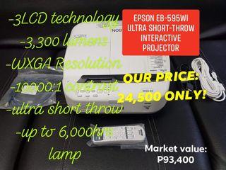 Epson eb-595Wi Interactive Ultra Short Throw projector 3300 lumens WXGA bright display