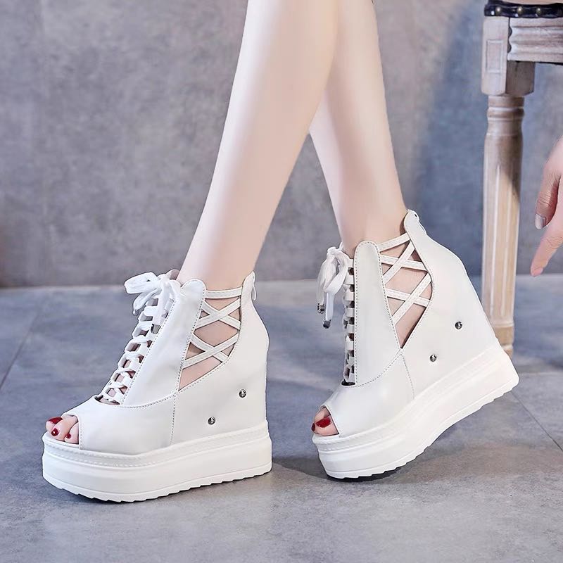 White high heel shoes top