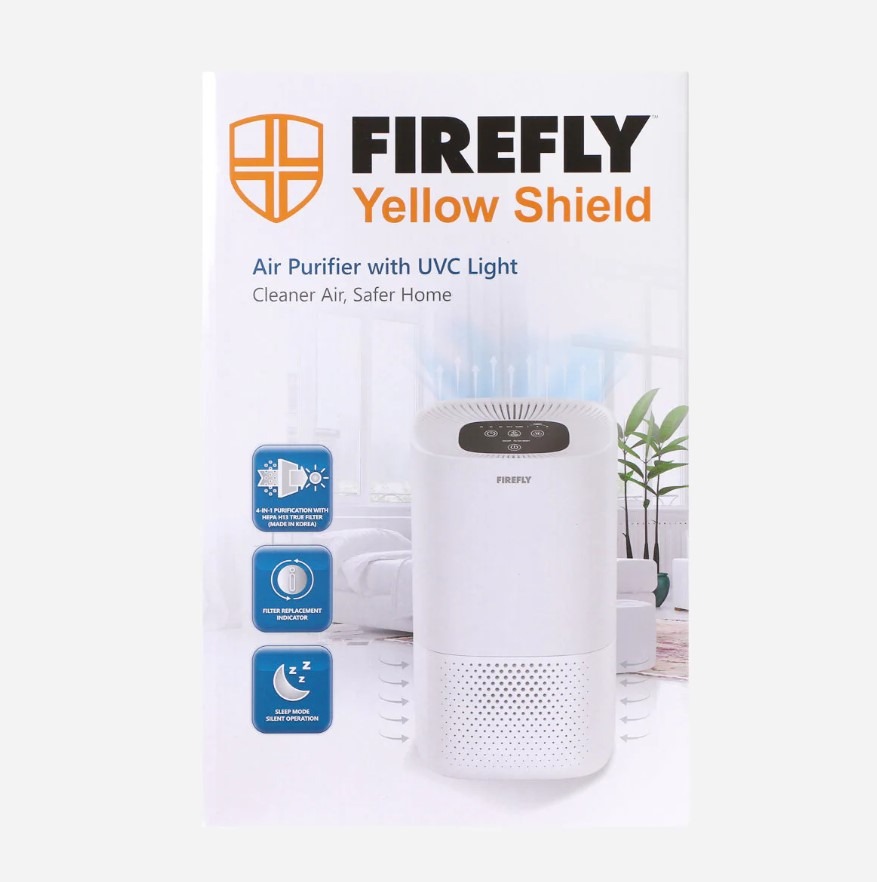 FIREFLY YELLOW SHIELD PURIFIER WITH UVC SMALL FYP201 TV Home