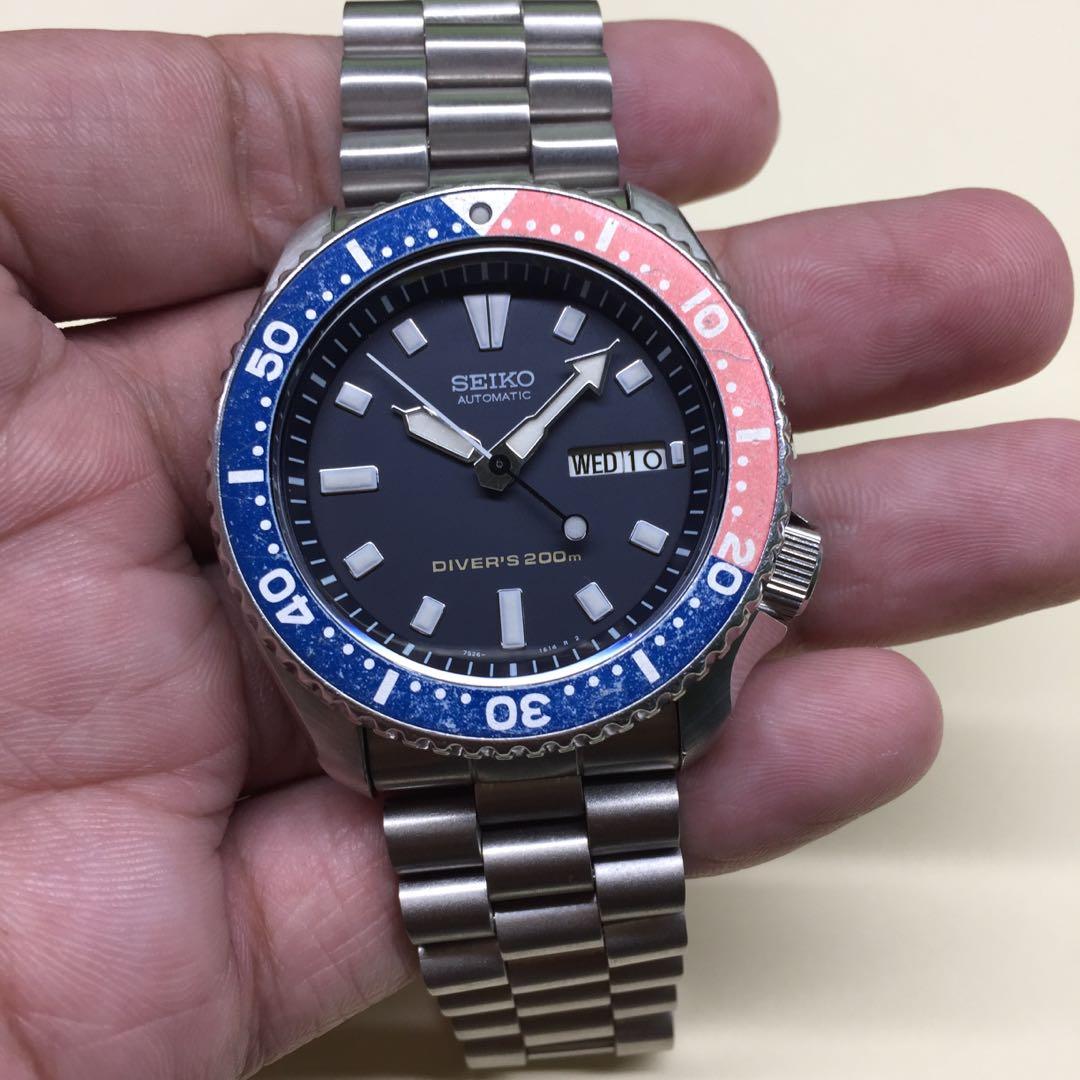 For Sale! Rare SKX401 Seiko Diver Automatic 200m 7S26-0020 Pepsi “Philippine  Diver”, Men's Fashion, Watches & Accessories, Watches on Carousell