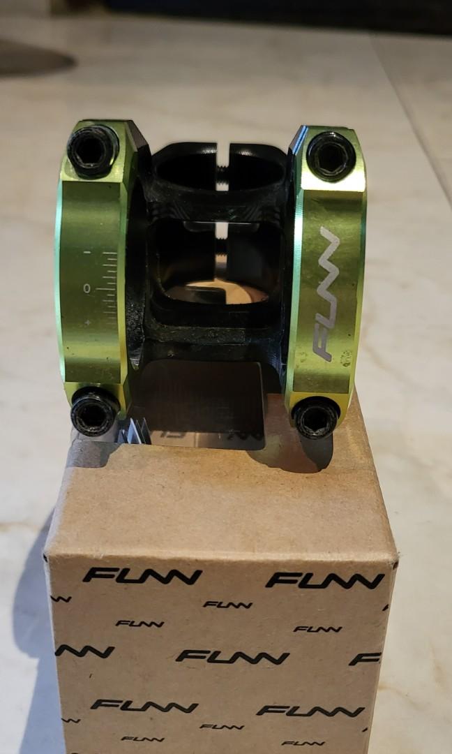 Funn Equalizer Stem (Category: Parts & Accessories) located in Singapore. Submitted by cycledelicrocha (Listing ID 1177746259, Image 1). Description: 35mm clamp , 50mm length. Dont offer ridiculous pricing, i wont entertain nonsensical offer, chat only if u serious on buying, This is not Sungei Road,Thank u!.