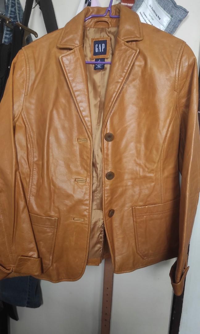Gap leather jacket discount