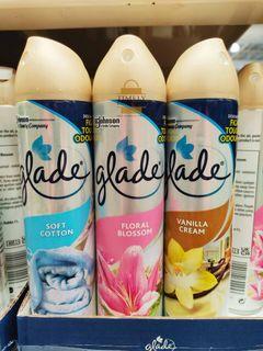 Glade Silver Aerosol Floral Blossom/Vanilla Cream Air Freshener/Soft Cotton 300mL