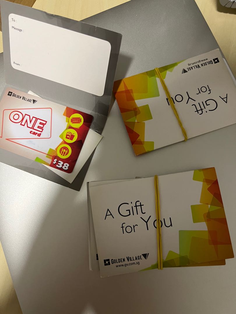 Golden village gift cards, Tickets & Vouchers, Vouchers on Carousell