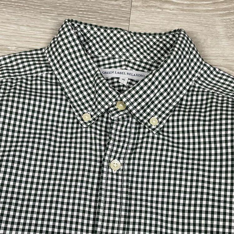 green label relaxing gingham shirt AGSH02