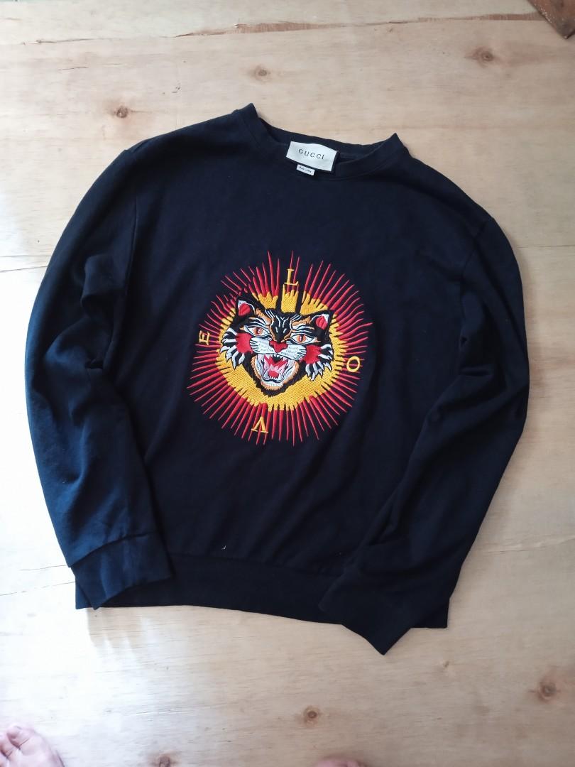 Gucci angry cat store sweatshirt