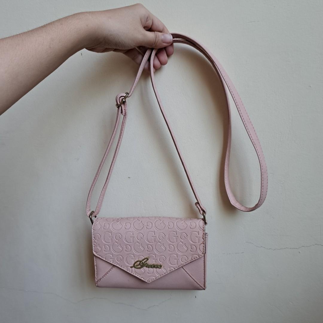 Guess Corina Top Zip Shoulder Bag in Pink | Lyst Australia