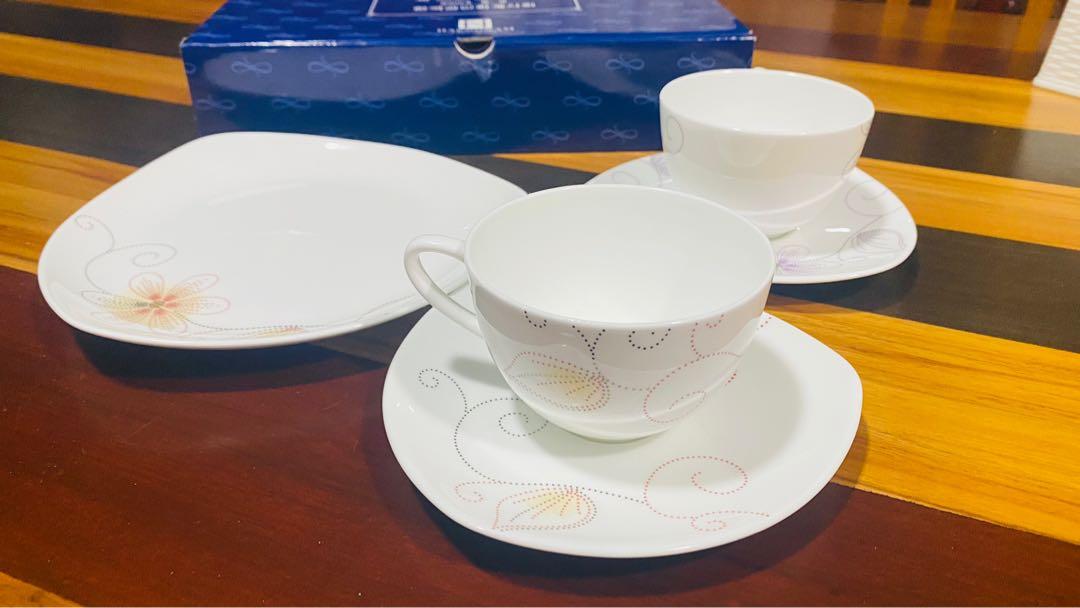 Haengnam Bone China Gift Set, Furniture & Home Living, Kitchenware