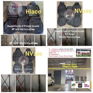 Hiace / NV200 / NV350 Leather Full Seat Covers Set / ReadyInStocks @ Punggol Arcadia @ T-Space