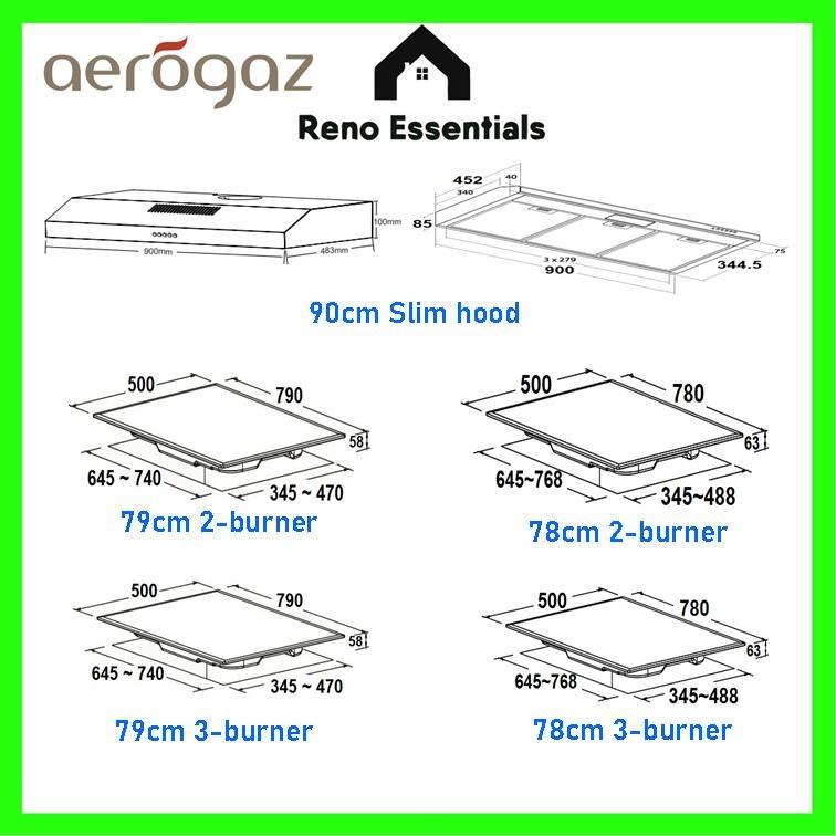 Hood and Hob // Aerogaz Oven package, TV & Home Appliances, Kitchen