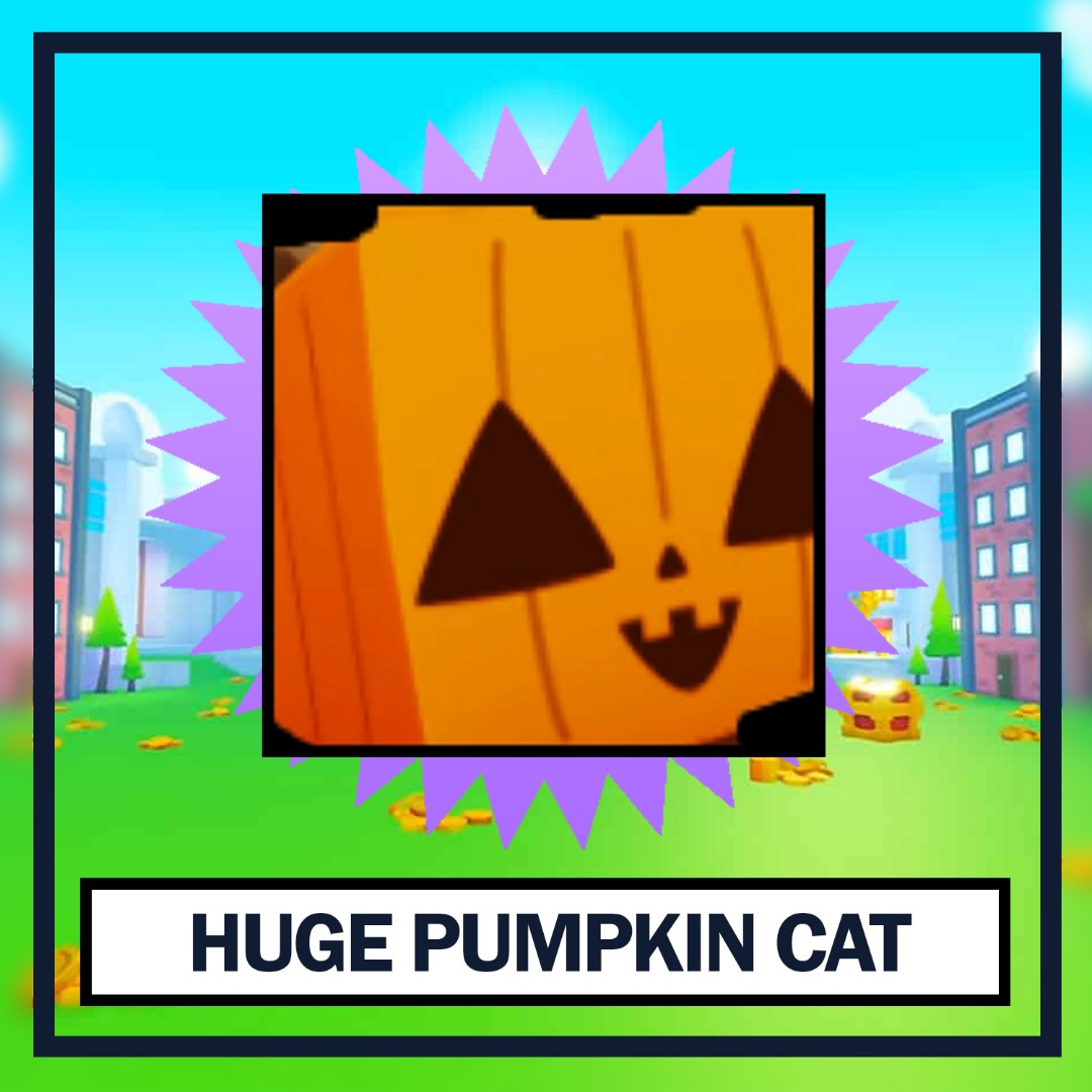 Huge Pumpkin Cat Pet Simulator X, Video Gaming, Gaming Accessories, InGame Products on Carousell