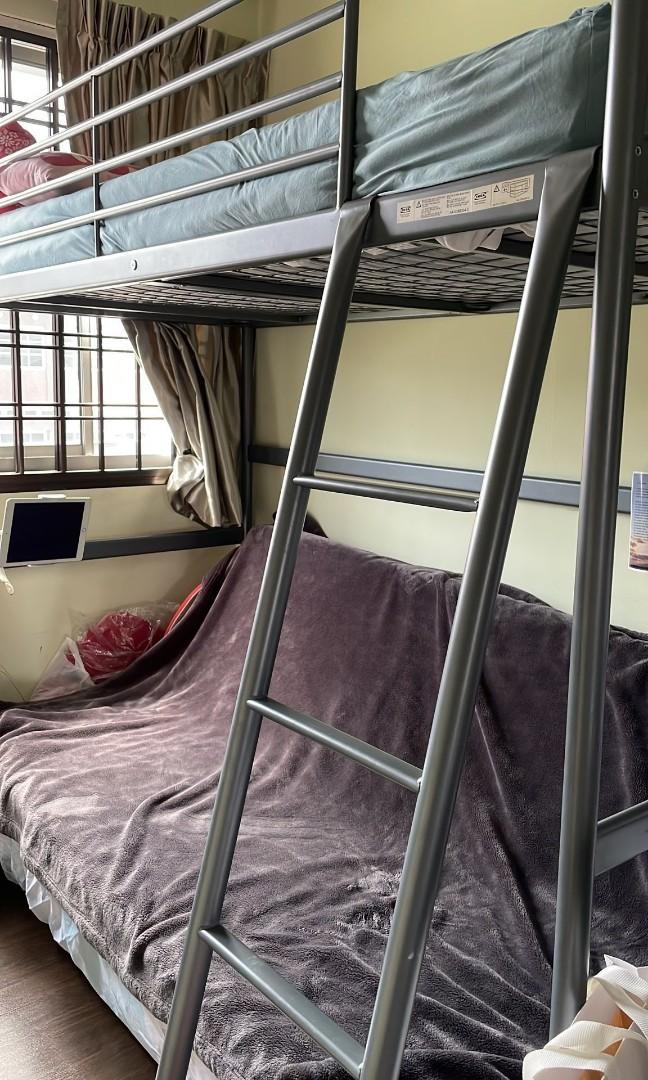 ikea bunk bed single size, Furniture & Home Living, Furniture, Bed