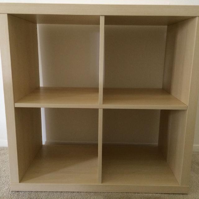 Ikea Kallax 2x2 (Oak), Furniture & Home Living, Furniture, Other Home Furniture on Carousell