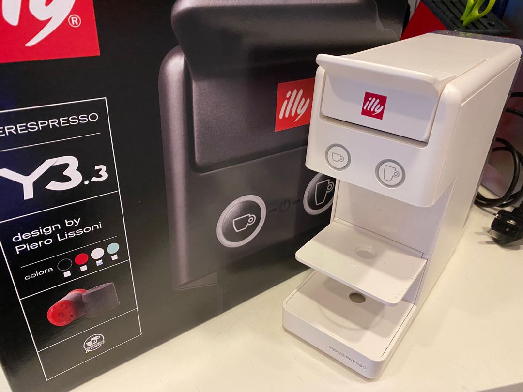 illy Y3.3 iperEspresso Coffee Machine White, TV & Home Appliances
