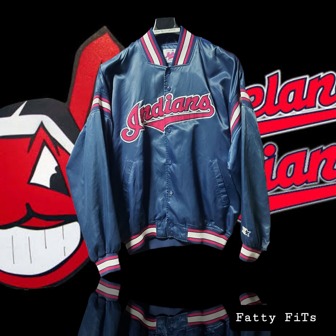 Vintage Starter Cleveland Indians Diamond Collection Jacket - XL