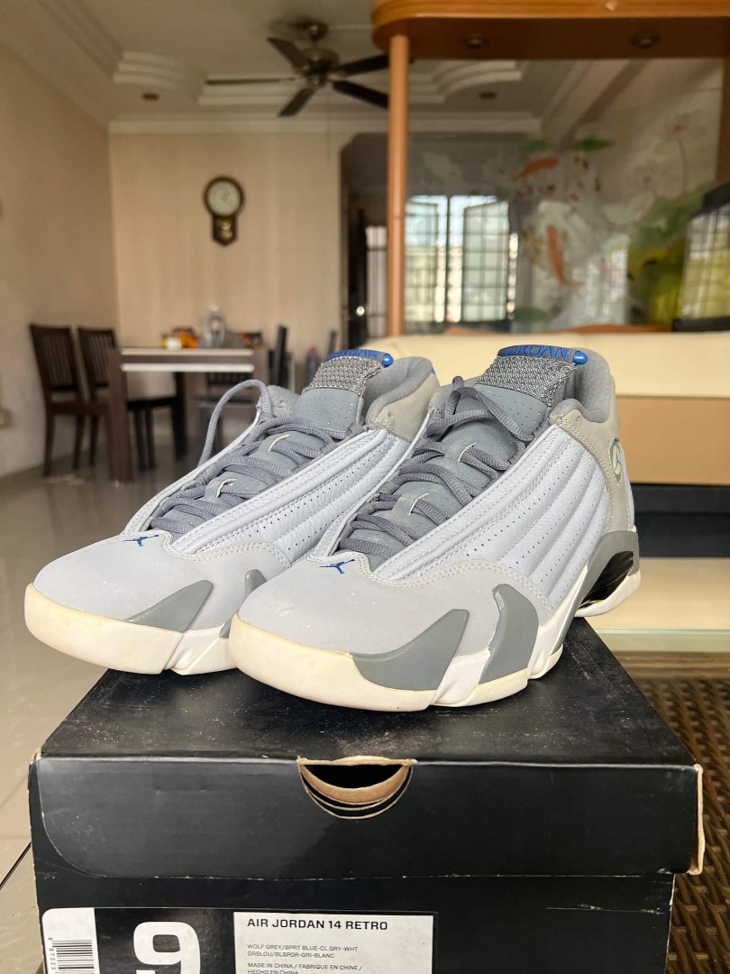 wolf grey jordan 14