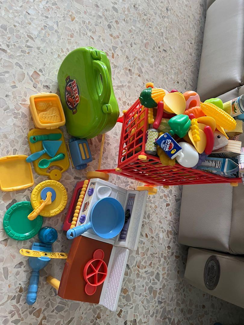 Just like home mega grocery play set and playdoh cooking set