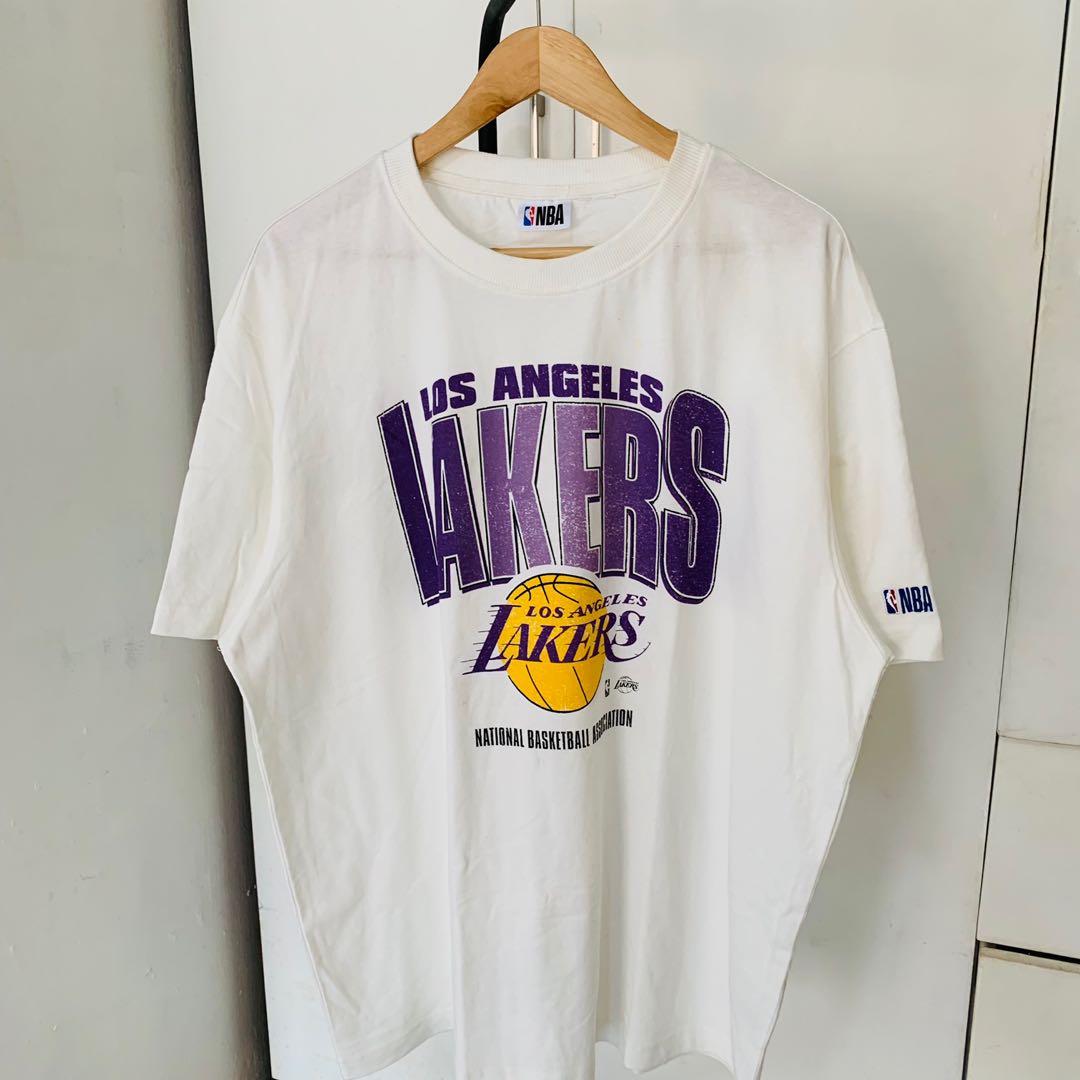 NBA Arch Wordmark LA Lakers Oversized T-Shirt D01_449