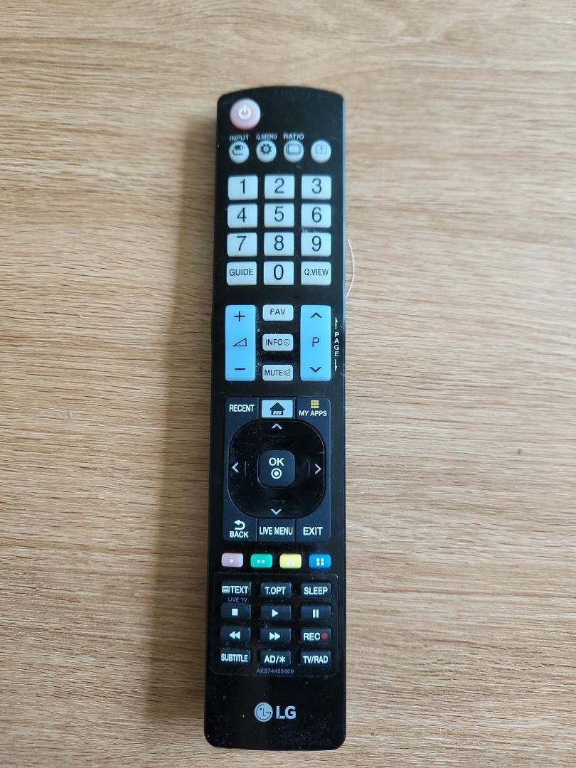 LG remote control, TV & Home Appliances, TV & Entertainment, TV on