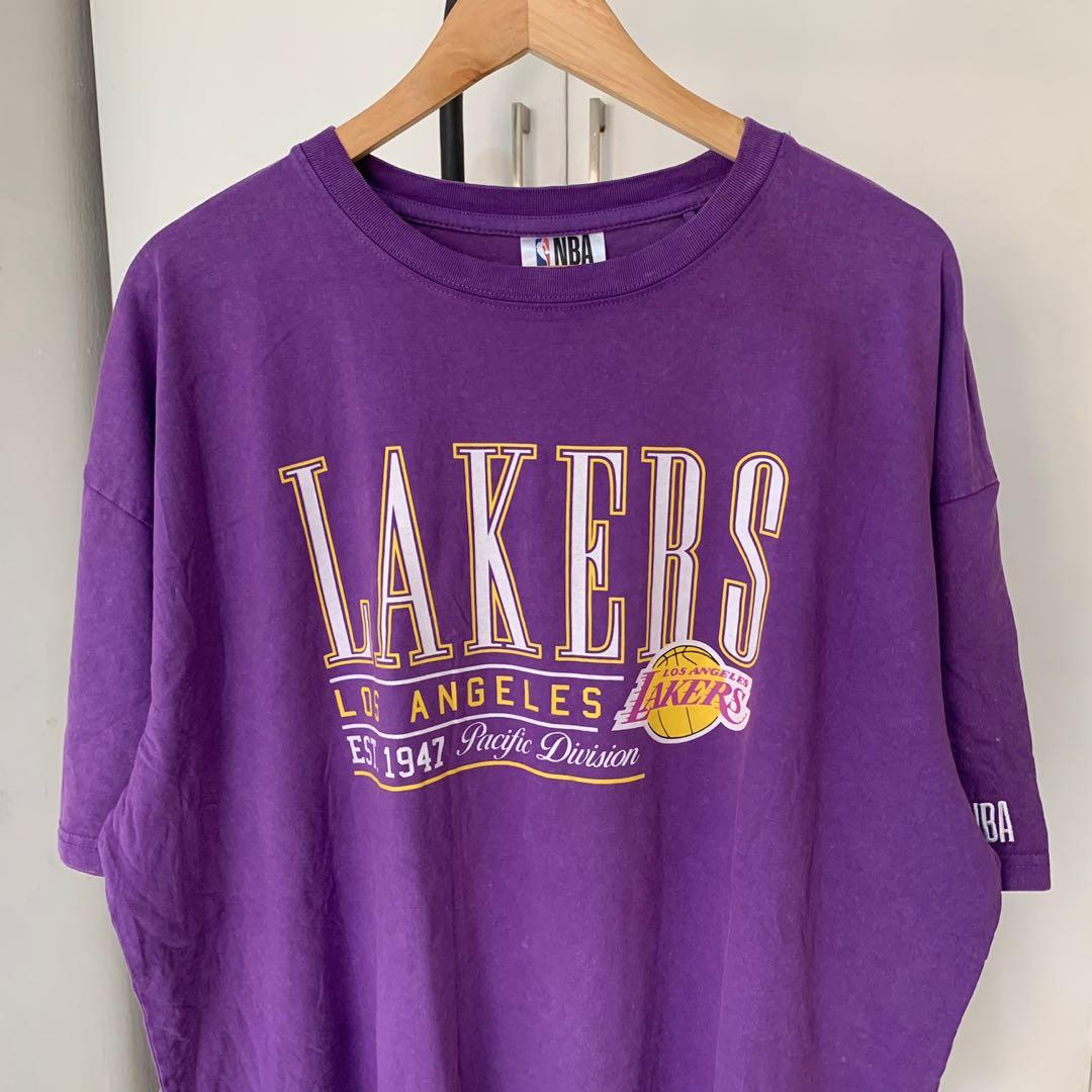 NBA Large Graphic LA Lakers Oversized T-Shirt D02_858
